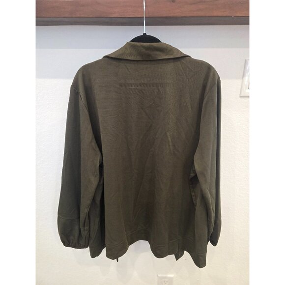 BloomChic Olive Green Button-Up Cardigan Jacket US 18-20 - Picture 4 of 4